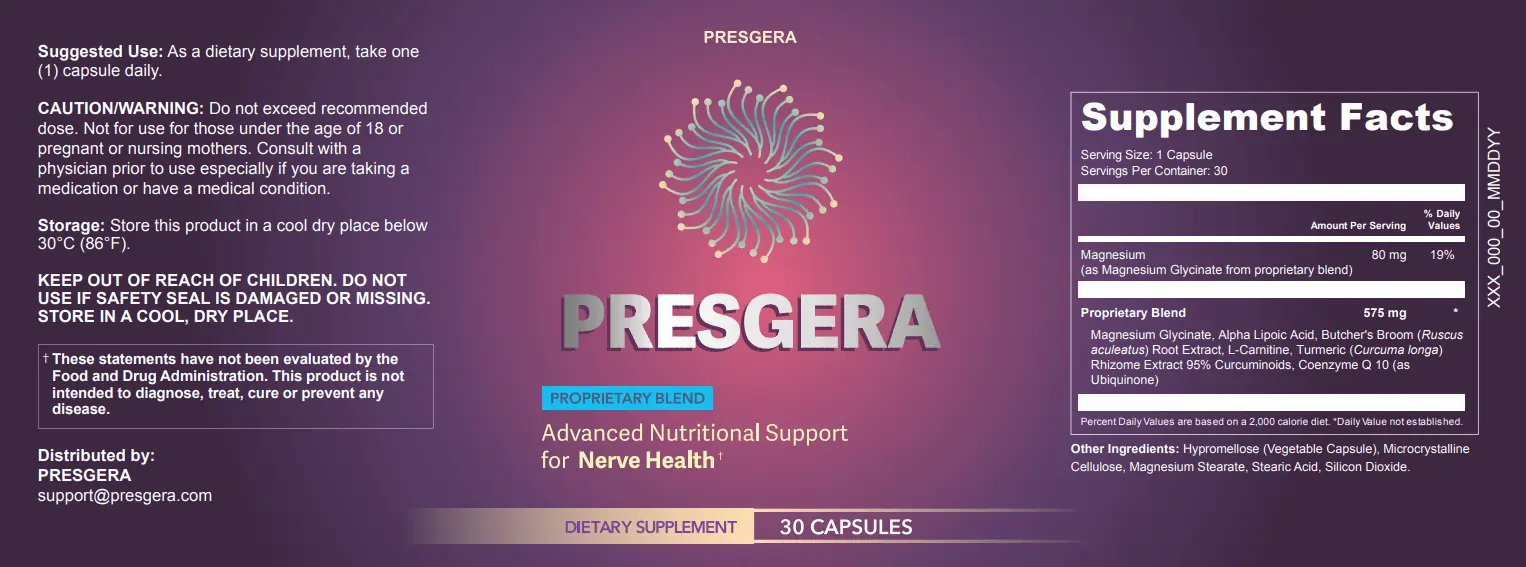 presgera Supplement Presgera Scientifically Formulated
